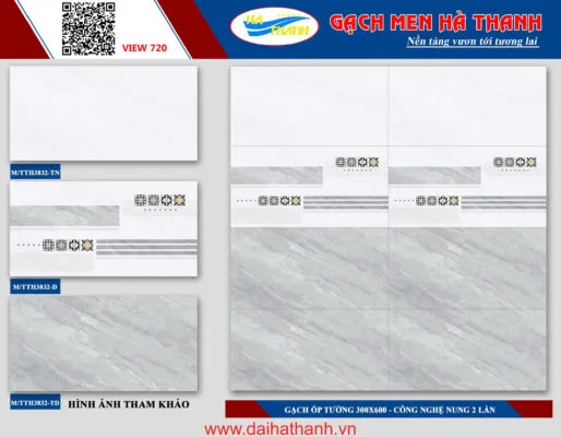Gạch ốp tường matte TTH M-TTH3832