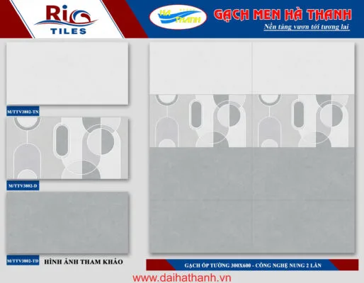 Gạch ốp tường matte TTV M-TTV3802