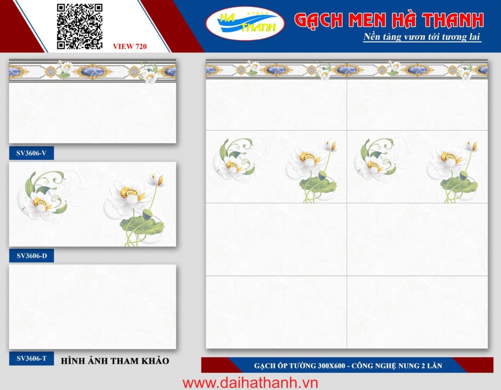 Gạch ốp tường NM Lotus SV3606