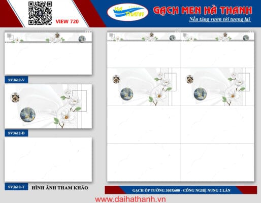 Gạch ốp tường NM Lotus SV3612