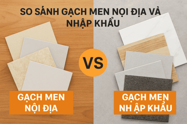 gạch men nội địa và nhập khẩu