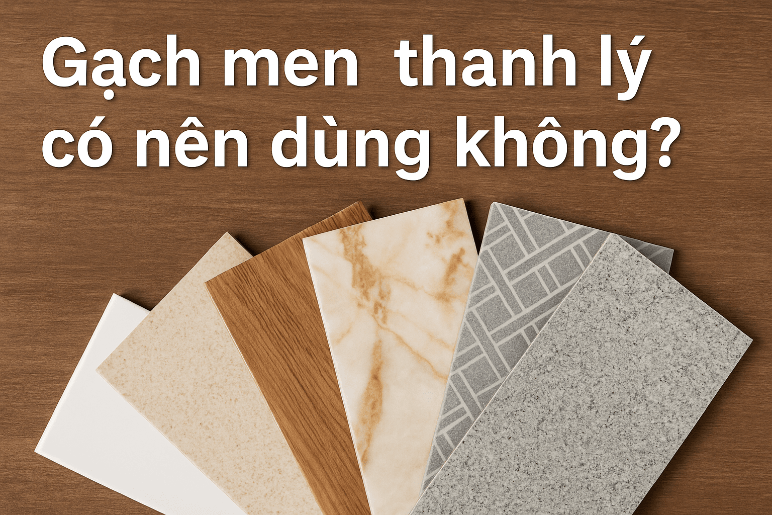 Gạch men thanh lý có nên dùng không