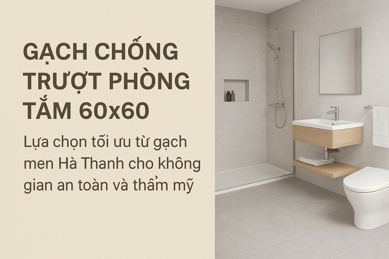 Gạch chống trượt phòng tắm 60x60