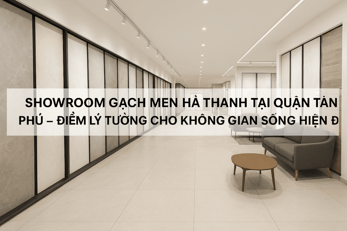 Showroom gạch men ở quận Tân Phú 