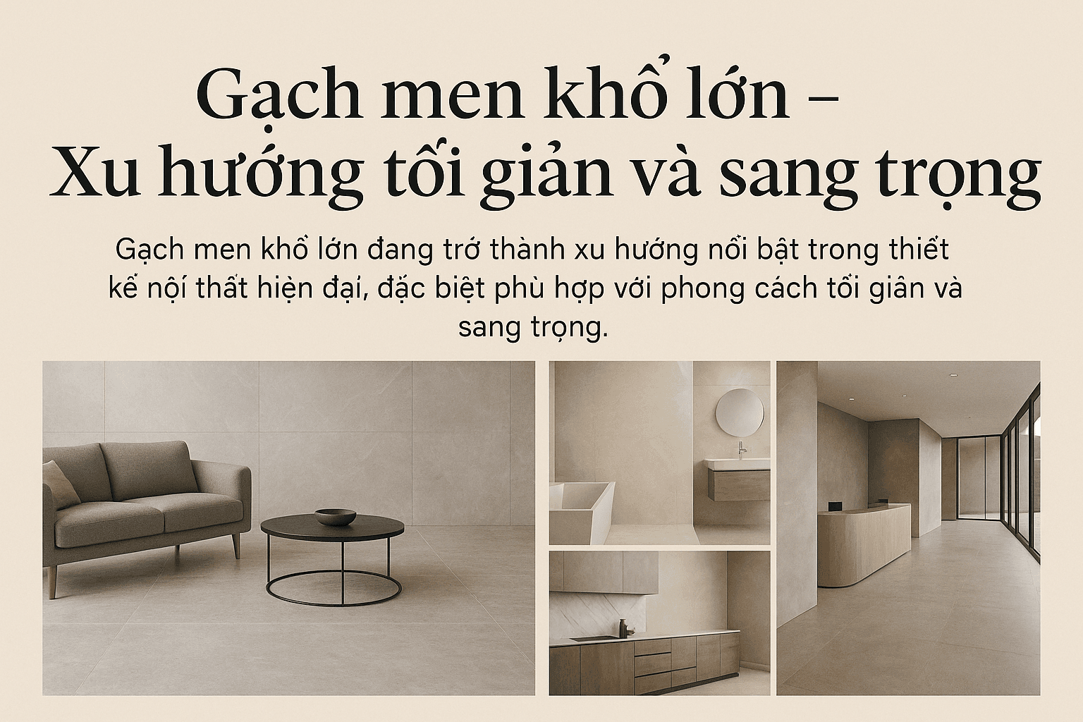 Gạch men khổ lớn