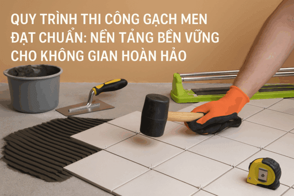 Quy trình thi công gạch men