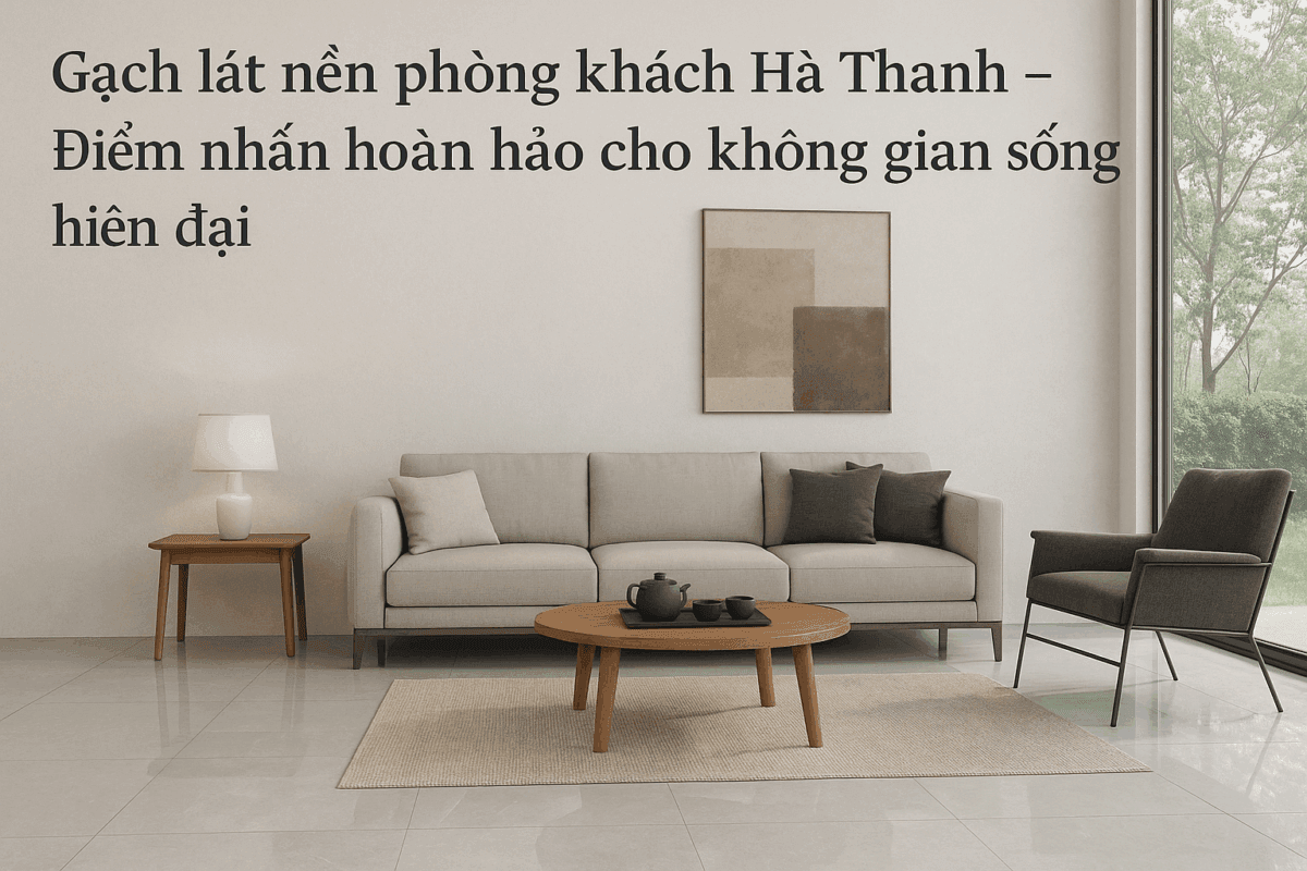 Gạch lát nền phòng khách Hà Thanh