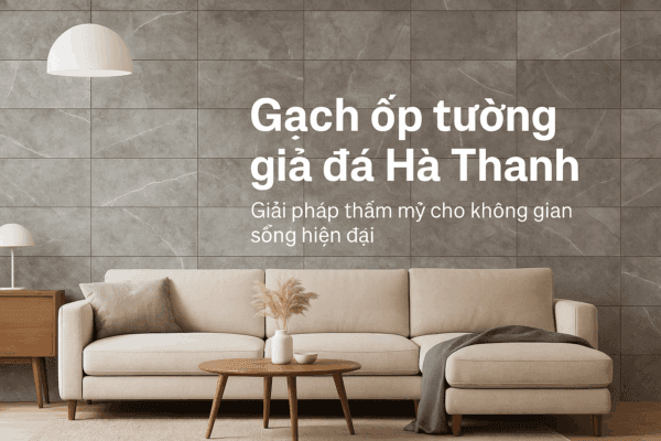 Gạch ốp tường giả đá